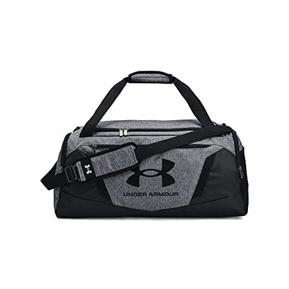 Under Armour unisex-adult Undeniable 5.0 Duffle , Pitch Gray Medium Heather (012)/Metallic Silver , Large