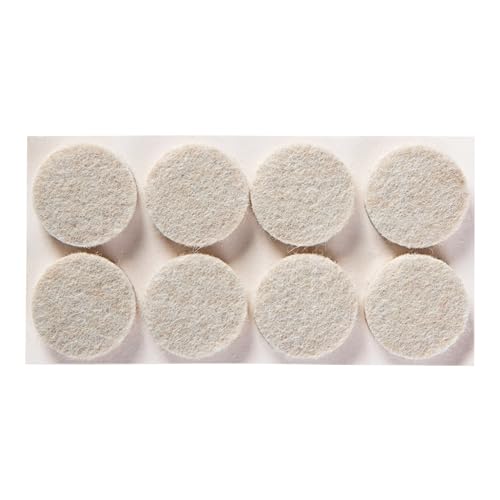 Scotch Felt Pads, Felt Furniture Pads for Protecting Hardwood Floors, Round, 1 in. Diameter, Beige, 32 Pads