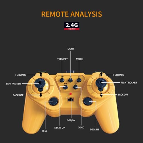 Remote Control Forklift- 11 Channel Full Functional Professional RC Forklift Construction Toys with Lights and Sounds, Engineering Car Toy Boy Gift …