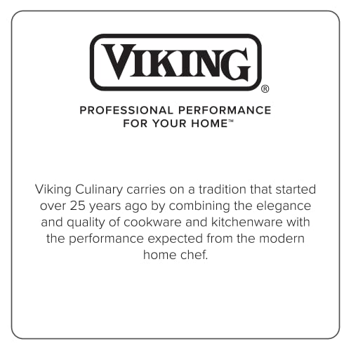 Viking Culinary 3-Ply Stainless Steel Oval Roasting Pan, 8.5 Quart, Includes Metal Induction Lid & Rack, Dishwasher, Oven Safe, Works on All Cooktops including Induction