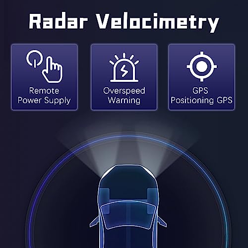 2023 New Radar Detector for Cars with Voice Speed Prompt, 360 ° Detection，Vehicle Speed Alarm System, Led Display, City/Highway Mode, Gifts for Husbands,Boyfriends