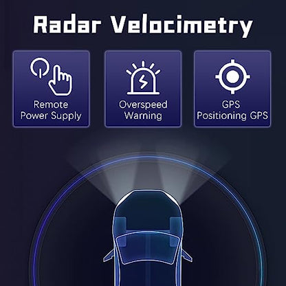 2023 New Radar Detector for Cars with Voice Speed Prompt, 360 ° Detection，Vehicle Speed Alarm System, Led Display, City/Highway Mode, Gifts for Husbands,Boyfriends
