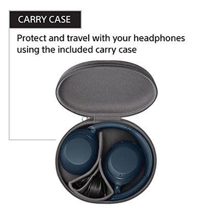 Sony WH-XB910N Extra BASS Noise Cancelling Headphones, Wireless Bluetooth Over The Ear Headset with Microphone and Alexa Voice Control, Blue (Amazon Exclusive)