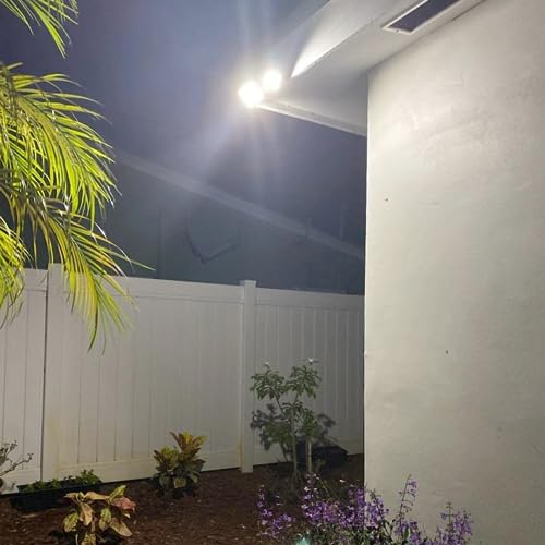 VORZU Solar Motion Lights Outdoor Flood Light 182 LEDs 3000 Lumens Solar Security Lights Motion Sensor with 3 Modes Dusk to Dawn Sensor Luminaires Waterproof or Garage Garden Yard Patio Porch 2 Pack