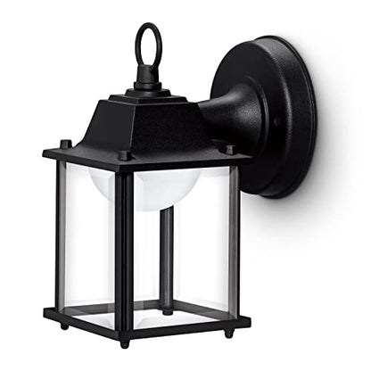 Philips LED Outdoor Square Wall Lantern, Bright White, 3000K, Durable Aluminum, Weather Resistant, 2-Pack, T20 Certified