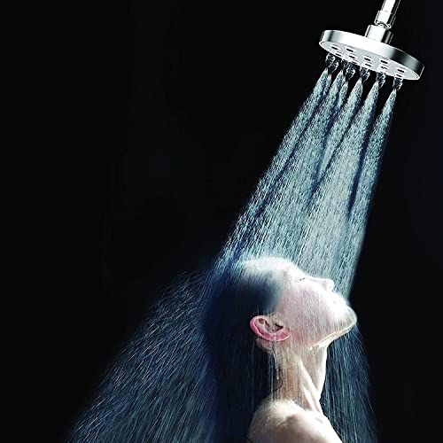 SparkPod Power Rain Shower Head - Emulates a Rainstorm - High Pressure Rainfall - Easy 1-Min Install - Luxury Polished Chrome - 1.8GPM Flow Rate - Modern Look - High Pressure Rain Shower Head