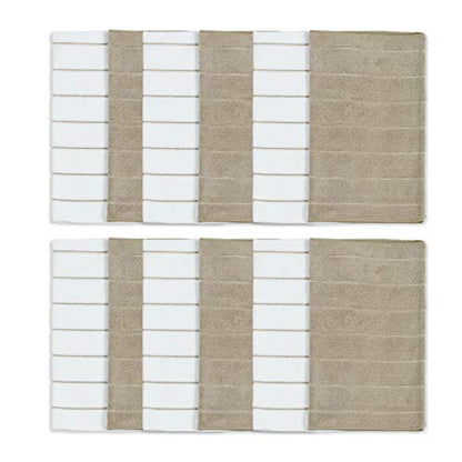 Simpli-Magic 79290 Microfiber Kitchen Towels, Brownstone, 15"x25", 12 Pack