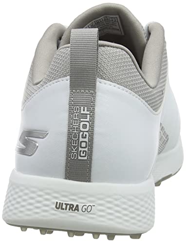 Skechers mens Elite 4 Waterproof Golf Shoe, White/Gray Victory, 9.5 US