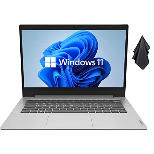 Lenovo 2022 Newest IdeaPad 1 Laptop, 14" Anti-Glare Display, Intel Quad-Core Processor, Intel UHD Graphics, 4GB RAM, 256GB PCIe SSD, Windows 11 + Microfiber Cloth