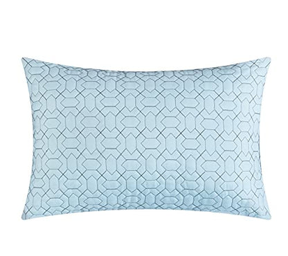 Chic Home Vivaldi 20 Piece Comforter Set Medallion Quilted Embroidered Design Complete Bag Bedding, Queen Green