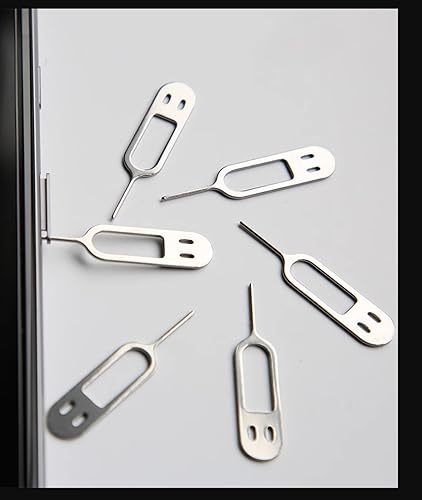 10 Pieces SIM Card Removal Openning Tool Tray Eject Pins Needle Opener Ejector Compatible with All iPhone Apple iPad Samsung Galaxy Cell Phone Smartphone Remover SCT018