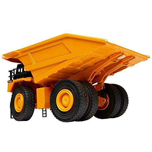 Top Race Diecast Heavy Metal Construction Toy Tractor 1:40 Scale (Dump Truck) Diecast Metal Vehicle Toys for Kids 8+ | Dumptruck for Adults | Yellow & Black Dump Truck Toys