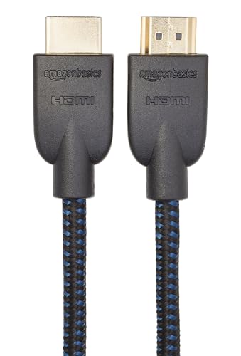 Amazon Basics High-Speed HDMI Cable (18Gbps, 4K/60Hz) - 10 Feet, Nylon-Braided for Television