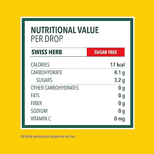 Ricola Sugar Free Swiss Herb Cough Drops, Original, 19 Count