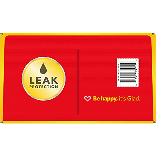 GLAD ForceFlex Tall Drawstring Trash Bags, 13 Gallon White Trash Bags for Tall Kitchen Trash Can, Unscented Leak Protection Bags, 120 Count - Packaging May Vary