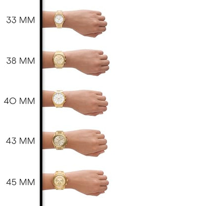 Michael Kors Women's Pyper Gold-Tone Stainless Steel and Cheetah Print Leather Band Watch (Model: MK4751)