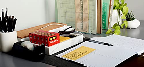 Scotch Transparent Tape, 2 Rolls, 3/4 in x 250 in (2157SS)