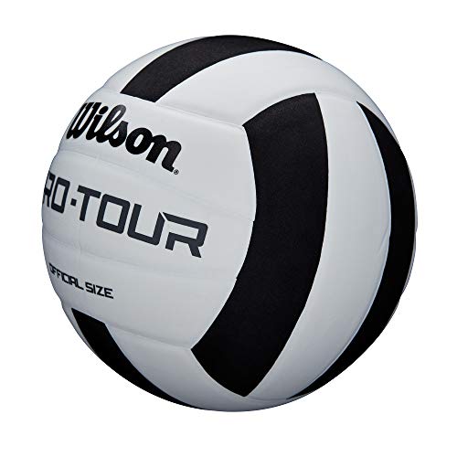 WILSON Pro Tour Indoor Volleyball - Black/White 25.59in - 26.38"