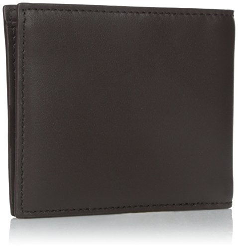 Lacoste Mens Fitzgerald Small Billfold Wallet Wallet, Dark Brown, One Size