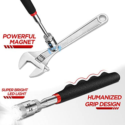 Stocking Stuffers for Men Adults, Gifts for Men, 2Pcs Magnetic Pickup Tools Cool Gadgets for Men, Christmas Gifts for Men, Dad, Him, Husband, Boyfriend, Unique Gifts for Men Who Have Everything
