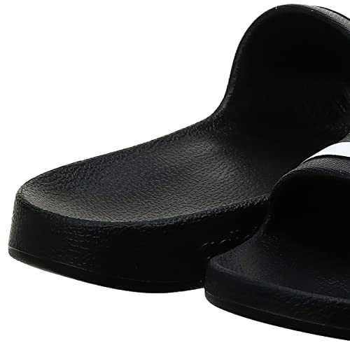 adidas Unisex Adilette Aqua Slides Sandal, Core Black/White/Core Black, 9 US Men