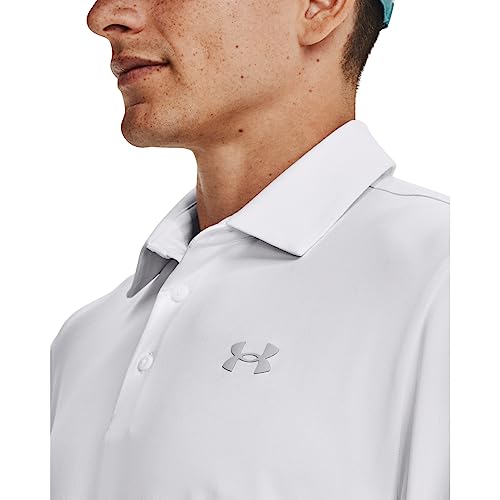 Under Armour Mens Playoff Polo 3.0 , (100) White / White / Halo Gray , Medium
