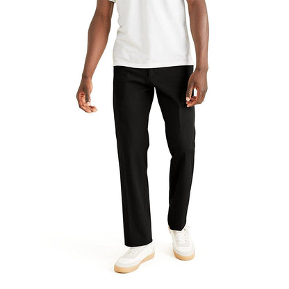 Dockers Men's City Trouser Classic Fit Smart 360 Tech Pants, Mineral Black, 34W x 34L