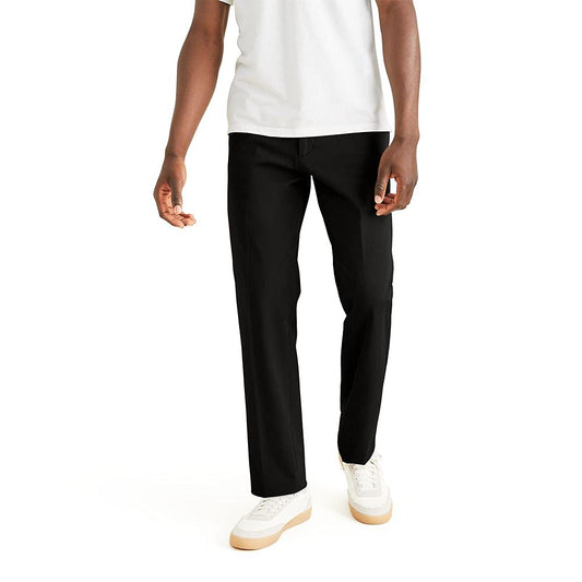 Dockers Men's City Trouser Classic Fit Smart 360 Tech Pants, Mineral Black, 34W x 34L