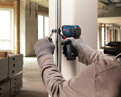 BOSCH CLPK22-120 12V Max Cordless 2-Tool 3/8 in. Drill/Driver and 1/4 in. Impact Driver Combo Kit with 2 Batteries, Charger and Case