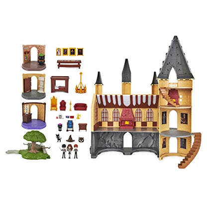 Wizarding World Harry Potter, Magical Minis Amazon Exclusive Deluxe Hogwarts Castle, 3 Classroom Playsets, 22 Accessories, 3 Figures, Lights & Sounds