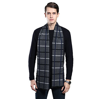 OHAYOMI Mens Scarf Winter Fashion Formal Soft Scarves for Men