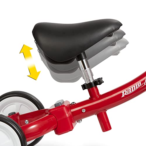 Radio Flyer Triple Play Trike, Toddler Tricycle, Balance Bike and Ride-On, Ages 1-3, Large, Red
