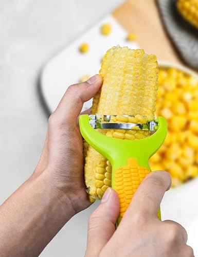 GloTika Corn Peeler Vegetable Peeler Set, Stainless Steel Cutter Slicer for Carrot Potato Vegetable, Corn Planer Thresher