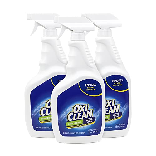OxiClean - Outdoor Multipurpose Ready to Use - Cleaning Products - Cleaner for Concrete, Vinyl, Grill, Patio Furniture - Degreaser for Cement and Brick (32 Fl Oz - 3 Pack)