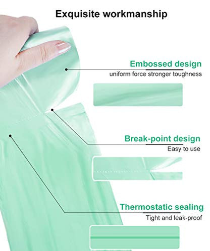 1.2 Gallon Small Trash Bags Garbage Bags, AYOTEE Mini Compostable Strong Bathroom Wastebasket Can Liners trash Bags for Home Office Kitchen fit 5L,5 Liter,1 Gal,Green