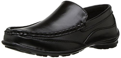 Deer Stags Boy's Booster Driving Moc Slip-On, Black, 2.5 Little Kid