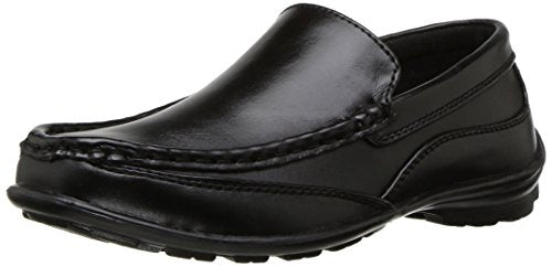 Deer Stags Boy's Booster Driving Moc Slip-On, Black, 2.5 Little Kid