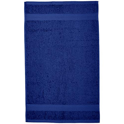 Amazon Basics Fade Resistant Cotton Washcloth, Navy Blue - Pack of 6