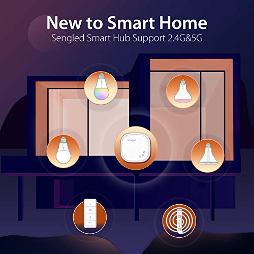 Sengled Smart Light Bulb Starter Kit, Smart Bulbs that Work with Alexa, Google Home, 2700K Soft White Alexa Light Bulbs, A19 E26 Dimmable Bulbs 800LM, 9 (60W Equivalent), 8 Bulbs with Hub, New