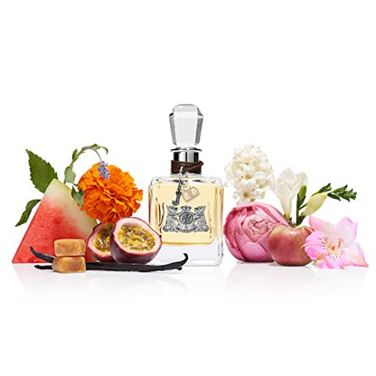 Juicy Couture Eau De Parfum, Women's Perfume with Notes of Passion Fruit, Princess Lili & Patchouli - Fruity & Floral Perfume for Women, EDP Spray, 3.4 Fl Oz