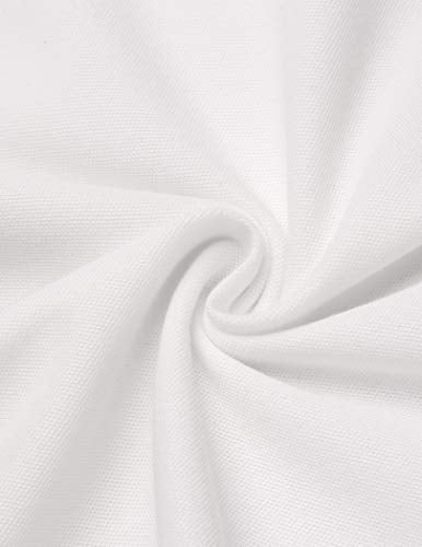 Mens Classic Short Sleeve Polo Shirt Zip Up Casual Summer Slim Fit Polo Shirt White