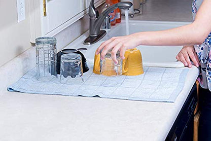 Simpli-Magic 79290 Microfiber Kitchen Towels, Brownstone, 15"x25", 12 Pack