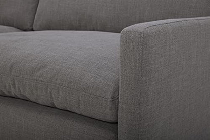 Amazon Brand – Stone & Beam Rustin Contemporary Deep-Seated Sofa Couch, 89"W, Grey