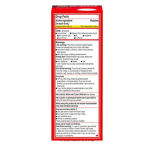Tylenol Children's Oral Suspension, Bubblegum, 4 Fl. Oz