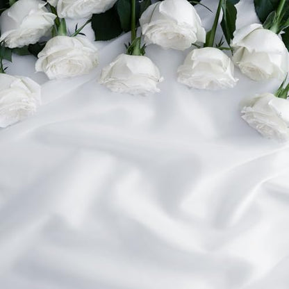 Fayavoo 6 Pack White Tablecloth 58 x 84 Inch Rectangle Table Cover Stain and Wrinkle Resistant Washable Polyester Table Cloth for Decorative Table Cover for Dining Table, Buffet Parties and Camping