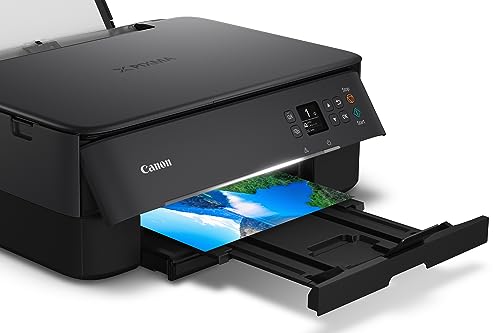 Canon PIXMA TS6420a All-in-One Wireless Inkjet Printer [Print,Copy,Scan], Black, Works with Alexa