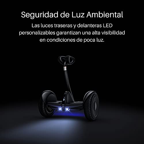Segway Ninebot S Smart Self-Balancing Electric Scooter, Dual 400W Motor, Max 13.7 Miles Range & 10MPH, Hoverboard with LED Light, Compatible with Gokart kit