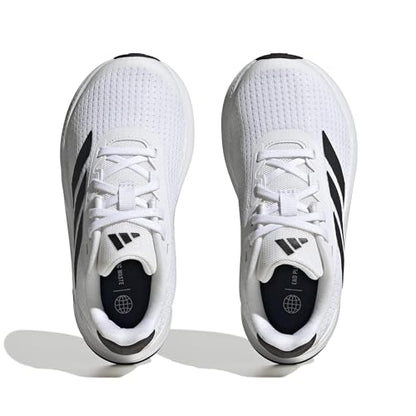 adidas Duramo SL Sneaker, White/Core Black/Grey, 11.5 US Unisex Little Kid