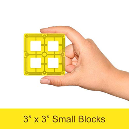 Desire Deluxe Magnetic Tiles Blocks Building Set for Kids – Learning Educational Toys for Boys Girls for Age 3-8 Year-Old – Birthday Present Gift (57PC)