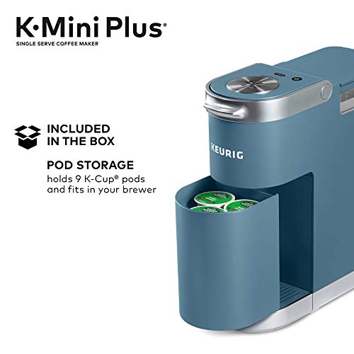 Keurig K-Mini Plus Single Serve K-Cup Pod Coffee Maker, Evening Teal